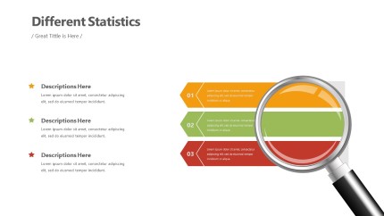 Magnify Statistics Infographic Layout PowerPoint Infographic pptx design