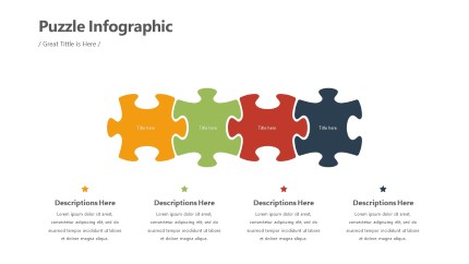 Puzzle Infographic Layout PowerPoint Infographic pptx design