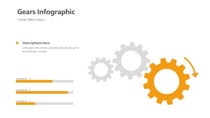 Gears Infographic Layout PowerPoint Infographic pptx design