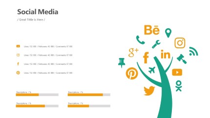Social Tree Infographic Layout PowerPoint Infographic pptx design