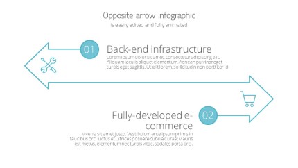 Arrows Opposites Infographic PowerPoint Infographic pptx design