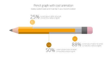 Pencil Infographic PowerPoint Infographic pptx design