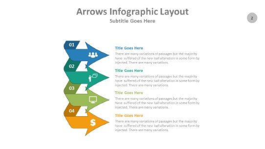 Arrows 002 PowerPoint Infographic pptx design