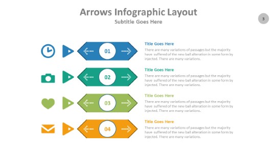 Arrows 003 PowerPoint Infographic pptx design