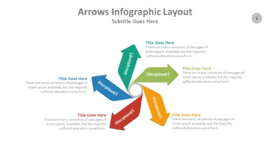 Arrows 005 PowerPoint Infographic pptx design