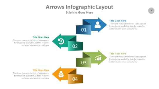 Arrows 007 PowerPoint Infographic pptx design
