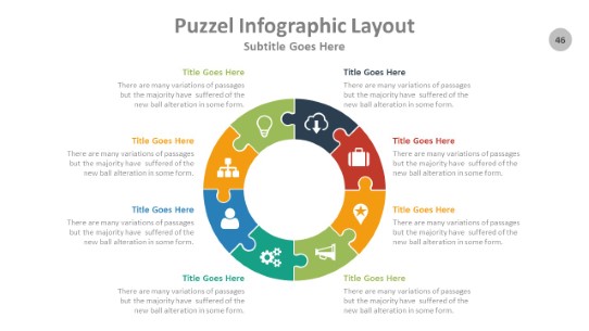 Puzzle 046 PowerPoint Infographic pptx design
