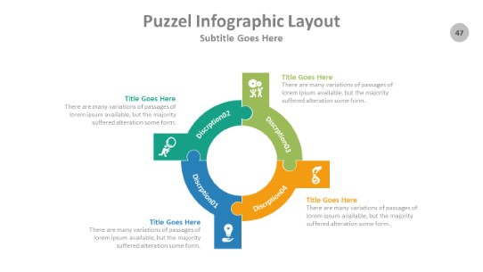 Puzzle 047 PowerPoint Infographic pptx design