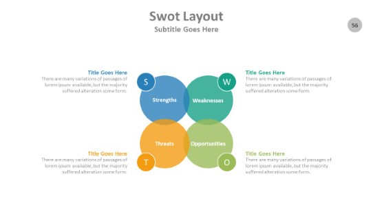 SWOT 056 PowerPoint Infographic pptx design