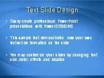 Circular Waves PowerPoint Template text slide design