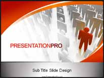 Individuality PowerPoint Template text slide design