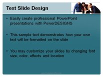 Business Team Teal PowerPoint Template text slide design