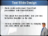Corporate Man PowerPoint Template text slide design