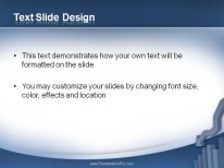 Declining Chart PowerPoint Template text slide design