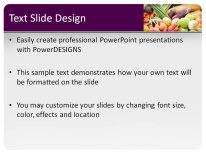 Food Variety PowerPoint Template text slide design