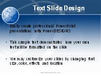 Spiral Globe PowerPoint Template text slide design