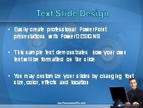 Global Communication PowerPoint Template text slide design