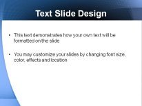 Funky Bue Globe PowerPoint Template text slide design