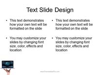 Global Laptop PowerPoint Template text slide design