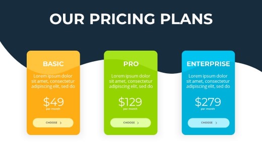 Pricing Table 15 PowerPoint Infographic pptx design