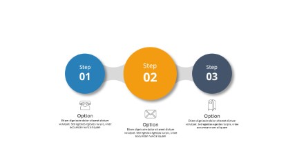 Three Steps PowerPoint Infographic pptx design