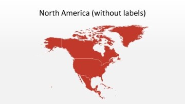 PowerPoint North America Map