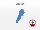 PowerPoint Map - Lebanon