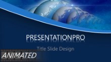 Animated Global Reflection Widescreen PPT PowerPoint Animated Template Background