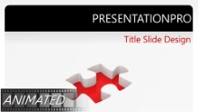 Animated Rotating Puzzle Solution Widescreen PPT PowerPoint Animated Template Background