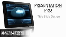 Animated Global Tablet Widescreen PPT PowerPoint Animated Template Background