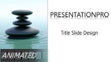 Animated Nature Waterstone Widescreen PPT PowerPoint Animated Template Background