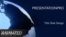Download animated quarter globe widescreen PowerPoint Widescreen Template and other software plugins for Microsoft PowerPoint