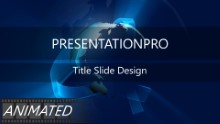 Animated Widescreen Global 0004 PPT PowerPoint Animated Template Background