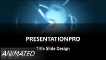 Animated Widescreen Global 0022 D PPT PowerPoint Animated Template Background
