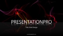 Red Waves Widescreen PPT PowerPoint Animated Template Background