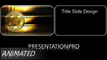 Film 0003 Widescreen PPT PowerPoint Animated Template Background