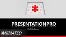 Animated Pieces In Place B Widescreen PPT PowerPoint Animated Template Background