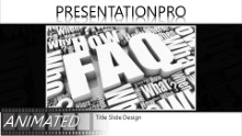 Faqs Cluster Widescreen PPT PowerPoint Animated Template Background