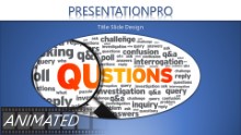 Questions Inspections Widescreen PPT PowerPoint Animated Template Background