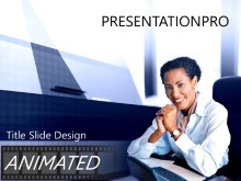 Download deskwoman Animated PowerPoint Template and other software plugins for Microsoft PowerPoint