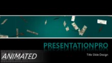 Falling Money Widescreen PPT PowerPoint Animated Template Background
