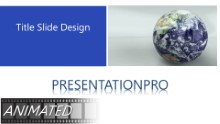 Earth Revolving Widescreen PPT PowerPoint Animated Template Background