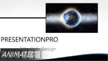 World Rays Widescreen PPT PowerPoint Animated Template Background