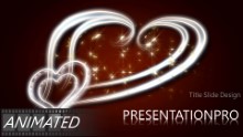Animated Romantic Hearts Widescreen PPT PowerPoint Animated Template Background