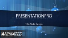 Animated Widescreen Ornaments Blue PPT PowerPoint Animated Template Background