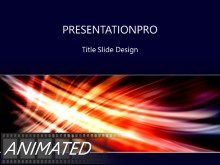 Animated Streak On Black Horizontal Light PPT PowerPoint Animated Template Background