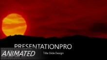The Setting Sun Widescreen PPT PowerPoint Animated Template Background