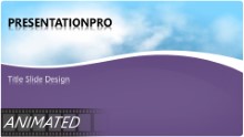 Day Shower Purple Widescreen PPT PowerPoint Animated Template Background