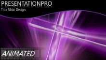 Cross Purple Widescreen PPT PowerPoint Animated Template Background