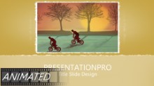 Biking 0874 Widescreen PPT PowerPoint Animated Template Background
